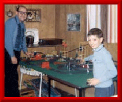 <Racing HO scale cars with my Uncle Frank>