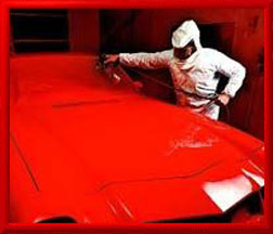 <painting a car>