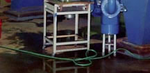 <Absorption chiller being repaired>