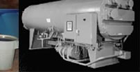 <Absorption chiller being repaired>